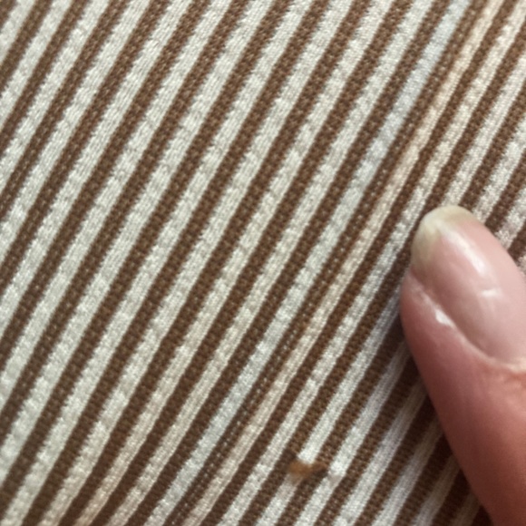 Vintage Men's Haggar Slacks Pants Brown and White Striped - Picture 3 of 7